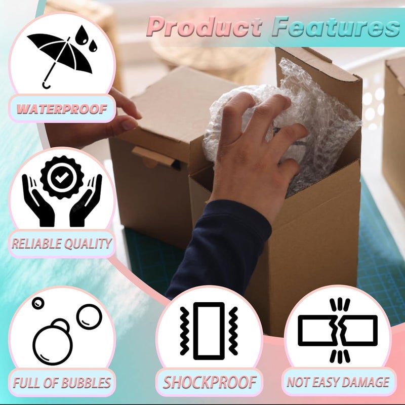 SEUNGCH عبوات فقاعات شفافة 50 حزمة 4"x6" للتغليف والشحن – كيس عازل فقاعات مزدوج الجدار لنقل وتخزين العناصر الصغيرة الهشة - Image 5